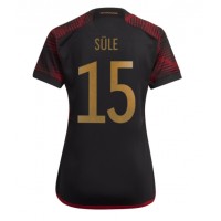 Camisa de time de futebol Alemanha Niklas Sule #15 Replicas 2º Equipamento Feminina Mundo 2022 Manga Curta